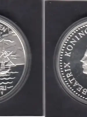 Zertifiziert | Netherlands Antilles 25 Gulden FORT NASSAU SHIP 1997 KM.42 PP