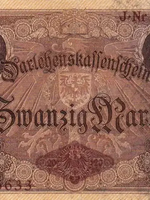 Nur für kurze Zeit | Germany 20 Mark 1914 P.48a XF+