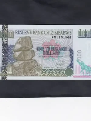 Zimbabwe 1.000 Dollars 2003 P.12a unz | Top bewertet