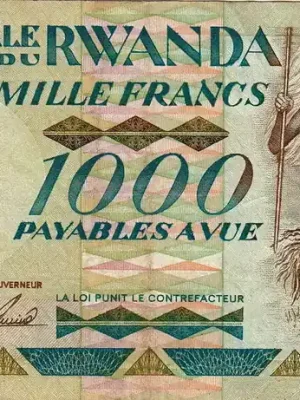 Zertifiziert | Rwanda 1.000 Francs 1988 P.21 VF