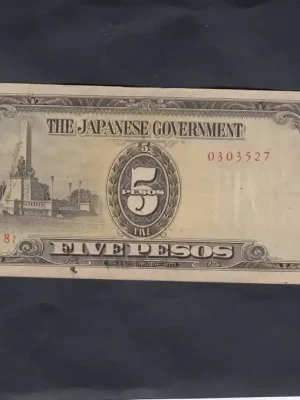 Zertifiziert | Philippines 5 Pesos 1943 P.110a VF+