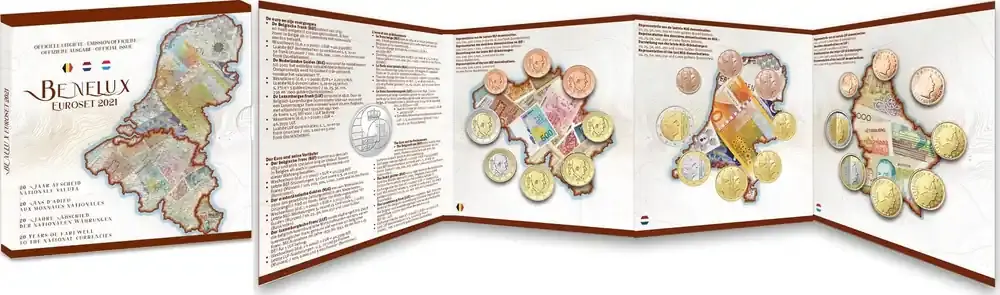 Neu | Nederland 2021 Beneluxset ‘Afscheid nationale valuta‘