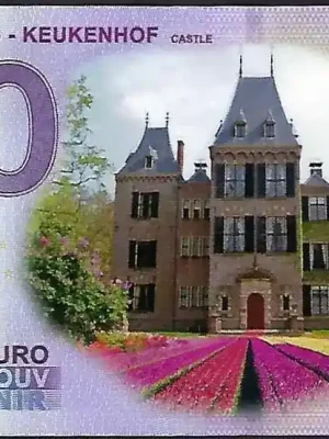 0 Euro Biljetten 0 Euro biljet Nederland 2019 – Keukenhof Castle gekleurd - Expresslieferung
