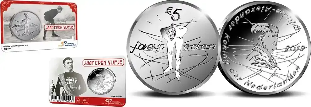 Online bestellbar - 5 Euro Nederland 2019 Het Jaap Eden Vijfje in coincard unz