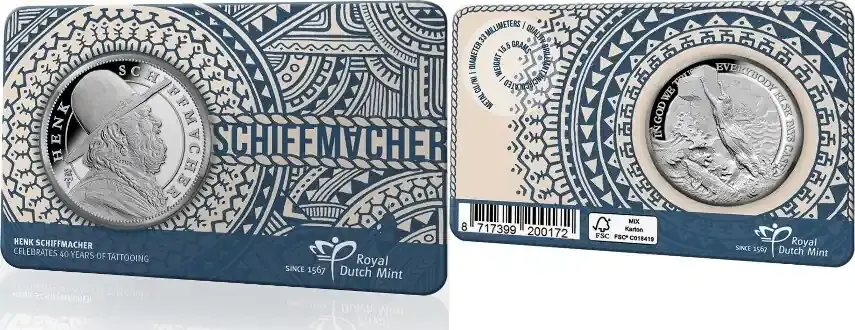Nederland 2019 Penning Henk Schiffmacher in Coincard | Super-Preis