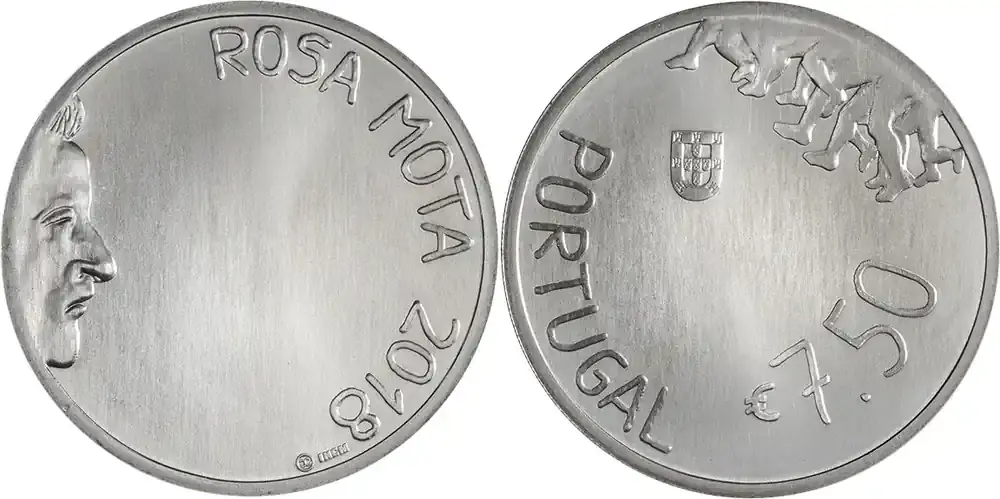 Portugal 2018 7.5 EUROS 2022 – Rosa Mota unz ( non circulé) - Nur für kurze Zeit