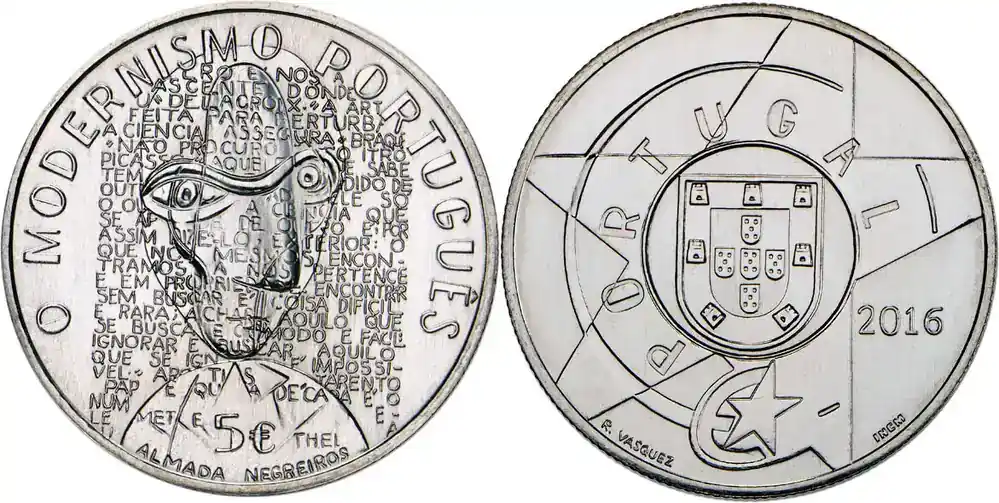 Portugal 2016 Luis de Camoes – 5 EUROS 2024 unz ( non circulé) - Deal