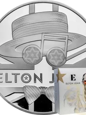 5 Unzen Silbermünze Music Legends – Elton John 2020 – polierte Platte - Nur wenige verfügbar