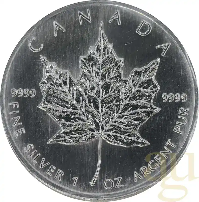 Neu hinzugefügt - 1 Unze Silbermünze Maple Leaf 1996