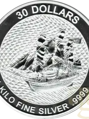 1 Kilogramm Silbermünze Cook Islands Bounty 2020 - Premium-Qualität