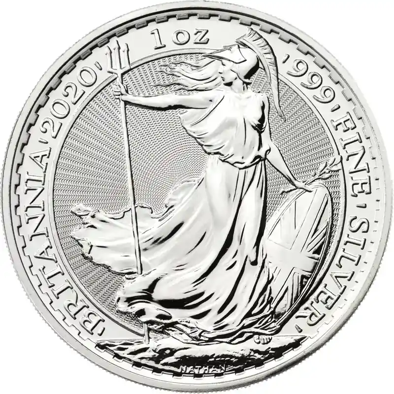 Nur noch wenige - 1 Unze Silbermünze Britannia 2020
