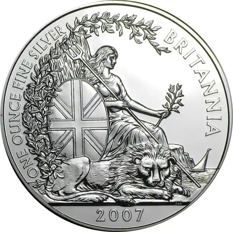 Heute kaufen - 1 Unze Silbermünze Britannia 2007