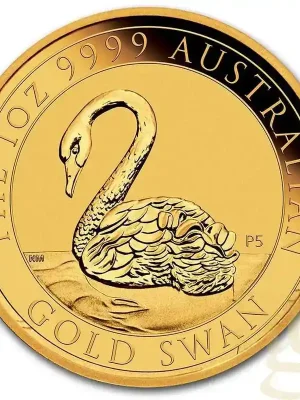 Direkt kaufen - 1 Unze Goldmünze Australien Schwan 2021