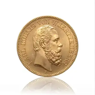 20 Mark Goldmünze Karl König von Württemberg | Bestpreis