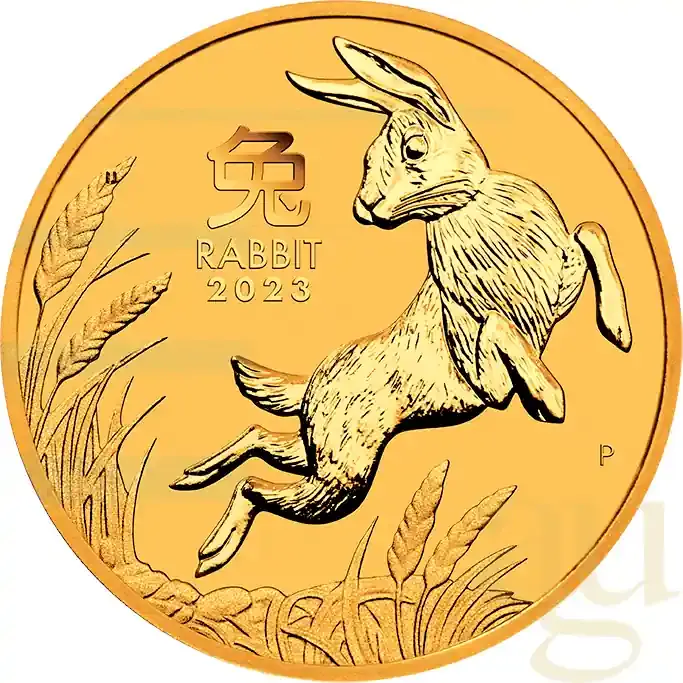 1/10 Unze Goldmünze Australien Lunar III Hase 2023 | Letzte Chance
