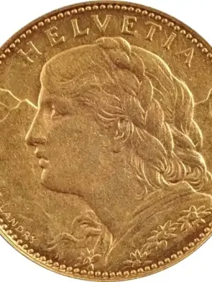 10 schweizer Franken Goldmünze Vreneli 1916 - Bestseller