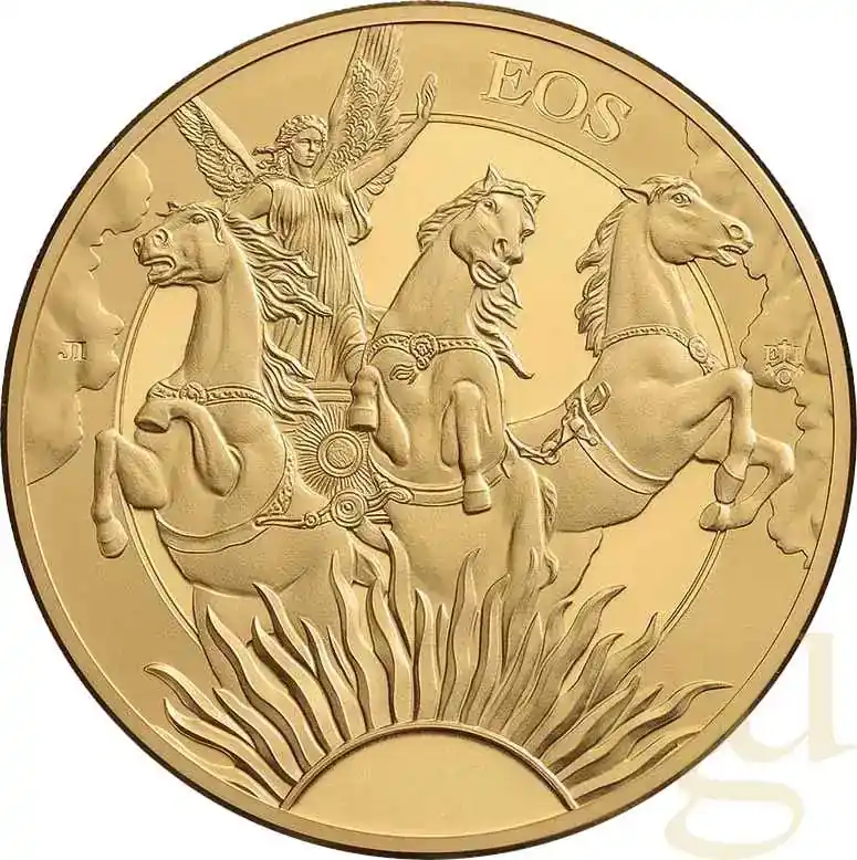 Jetzt sparen - 1 Unze Goldmünze The Goddesses Series Eos and the Horses 2023