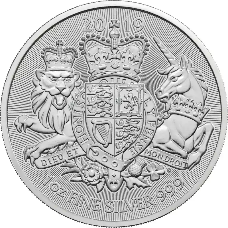 1 Unze Silbermünze Großbritannien Royal Arms 2019 - Jetzt sparen