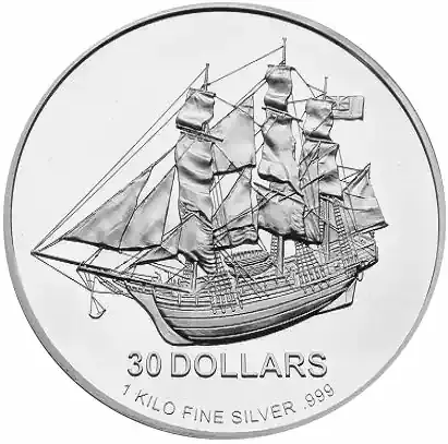 1 Kilogramm Silbermünze Cook Islands Münze - Deal