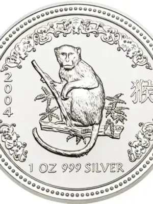 1 Kilogramm Silbermünze Australien Lunar I Affe 2004 | Preiswert
