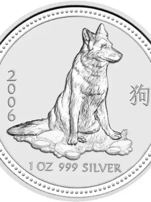 1 Kilogramm Silbermünze Australien Lunar I Hund 2006 | Bewährte Qualität