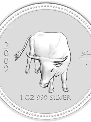 1 Kilogramm Silbermünze Australien Lunar I Ochse 2009 | Top-Qualität