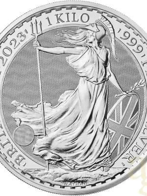 1 Kilogramm Silbermünze Britannia 2023 – Queen Elisabeth | Top bewertet
