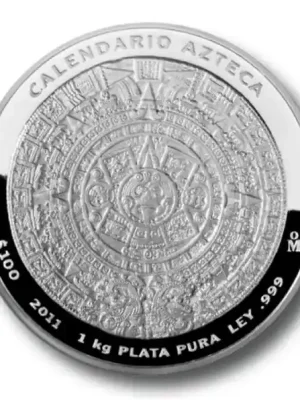 1 Kilogramm Silbermünze Mexiko Azteken Kalender 2009 - Topseller