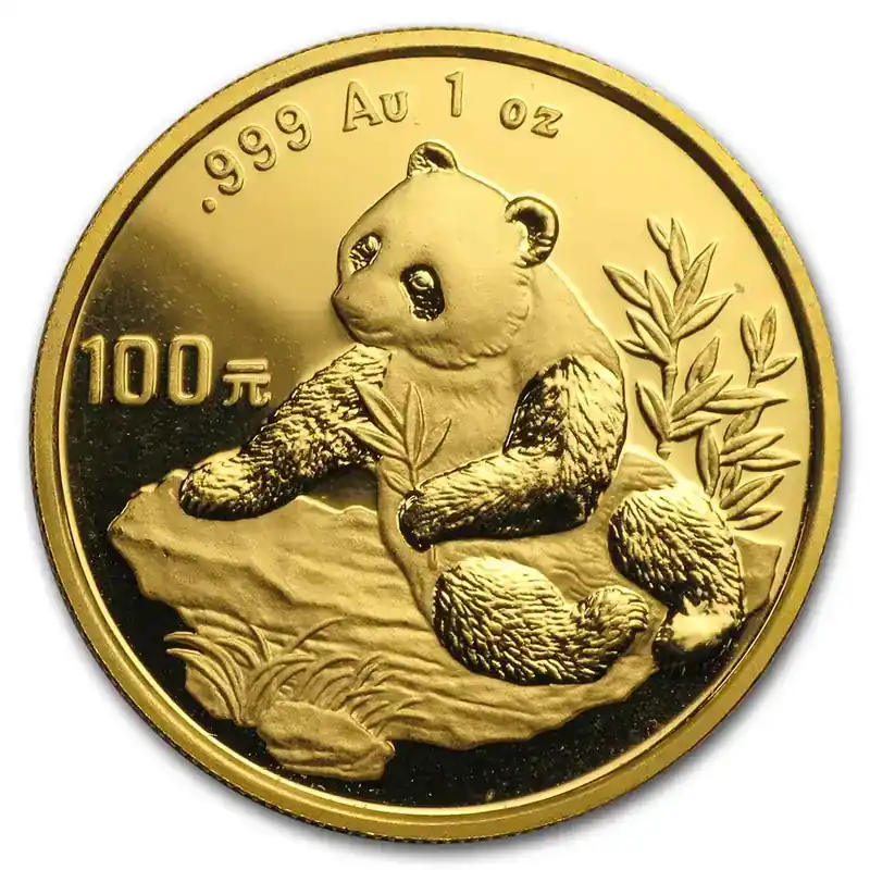 Top-Qualität - 1/2 Unze Goldmünze China Panda 1998