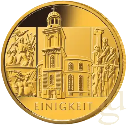 1/2 Unze Goldmünze – Säulen der Demokratie – 100 Euro Einigkeit 2020 (G) - Neu verfügbar