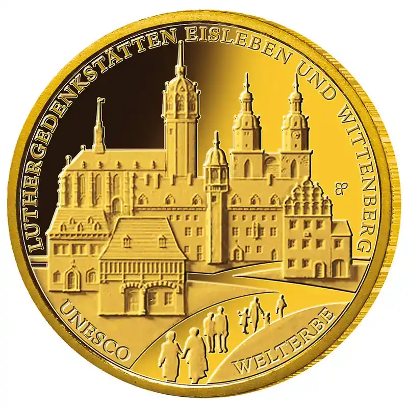 Qualitätsprodukt | 1/2 Unze Goldmünze – 100 Euro Wittenberg 2017 (G)