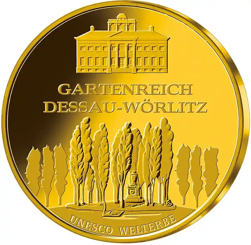 Preishit | 1/2 Unze Goldmünze – 100 Euro Dessau-Wörlitz 2013 (G)