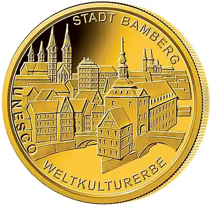 Nur wenige verfügbar | 1/2 Unze Goldmünze – 100 Euro Bamberg 2004 (D)