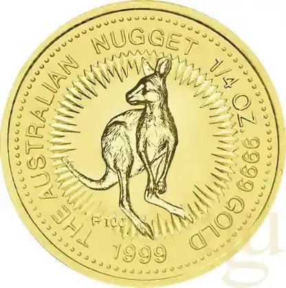 1/4 Unze Goldmünze Australien Känguru 1999 - Zertifiziert