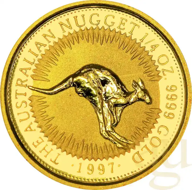 Bestseller - 1/4 Unze Goldmünze Australien Känguru 1997