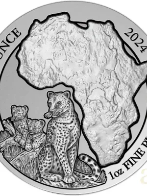 Hochwertig | 1 Unze Platinmünze Ruanda Leopard 2024