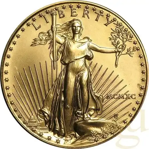 Extra sparen | 1 Unze Goldmünze American Eagle 1990