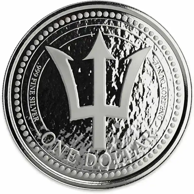 1 Unze Silbermünze Barbados Trident 2018 | Markenqualität