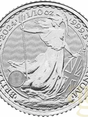 Neu eingetroffen | 1/10 Unze Platinmünze Britannia 2024