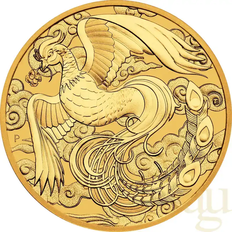 Sonderpreis - 1 Unze Goldmünze Australien Chinese Myths and Legends Phönix 2023