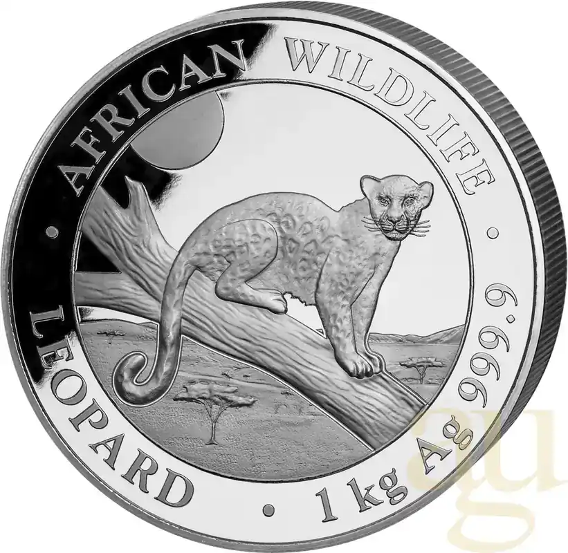 1 Kilogramm Silbermünze Somalia Leopard 2021 - Neu im Shop