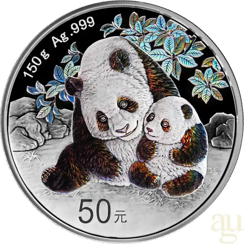 150 Gramm Silbermünze China Panda 2024 proof - Expressversand