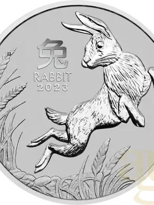 1 Unze Platinmünze Australien Lunar III Hase 2023 - Extra sparen