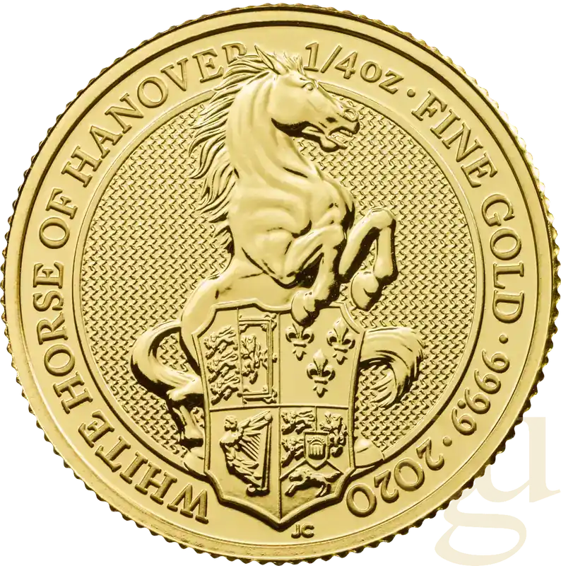 Extra-Rabatt | 1/4 Unze Goldmünze Queens Beasts White Horse 2020