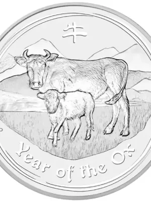1 Kilogramm Silbermünze Australien Lunar II Ochse 2009 - Werkspreis