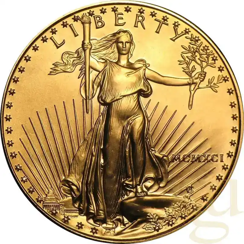 1 Unze Goldmünze American Eagle 1991 - Online bestellbar