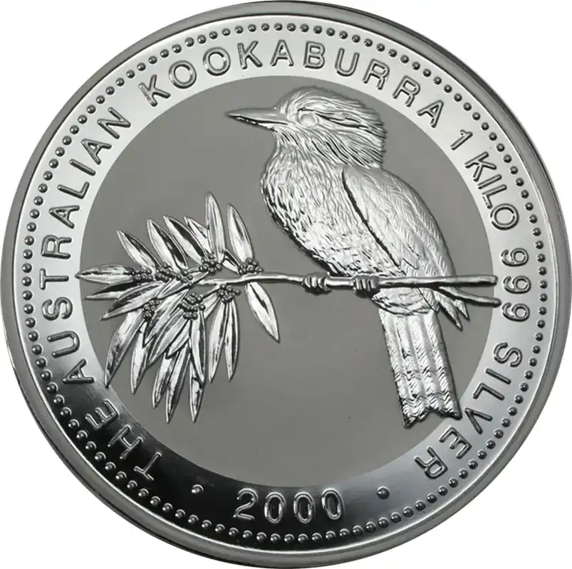 Top-Deal - 1 Unze Silbermünze Australien Kookaburra 2000