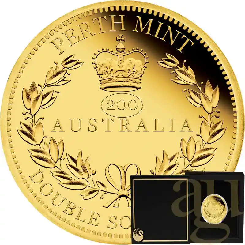 Zeitlich begrenzt | Double Australian Sovereign 2019 Goldmünze polierte Platte