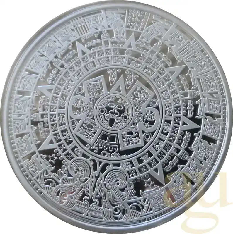 5 Unzen Silbermünze Samoa Aztekenkalender 2021 prooflike | Sale