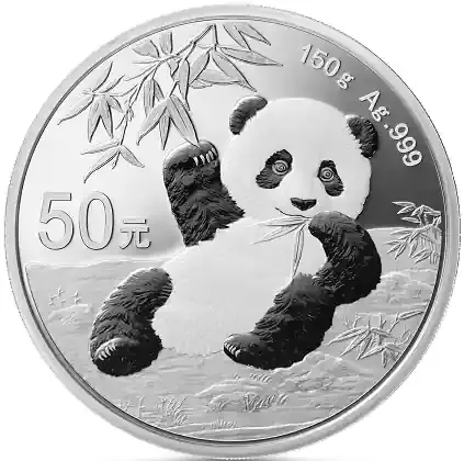 Meistverkauft - 150 Gramm Silbermünze China Panda 2020 proof